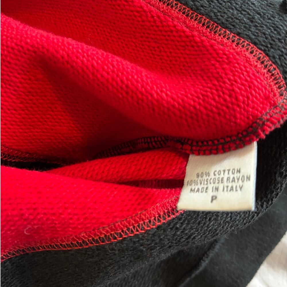 St. John Sport Vintage Nautical Sweater P Quarter Zip Black Red Gold Pullover - Picture 5 of 7